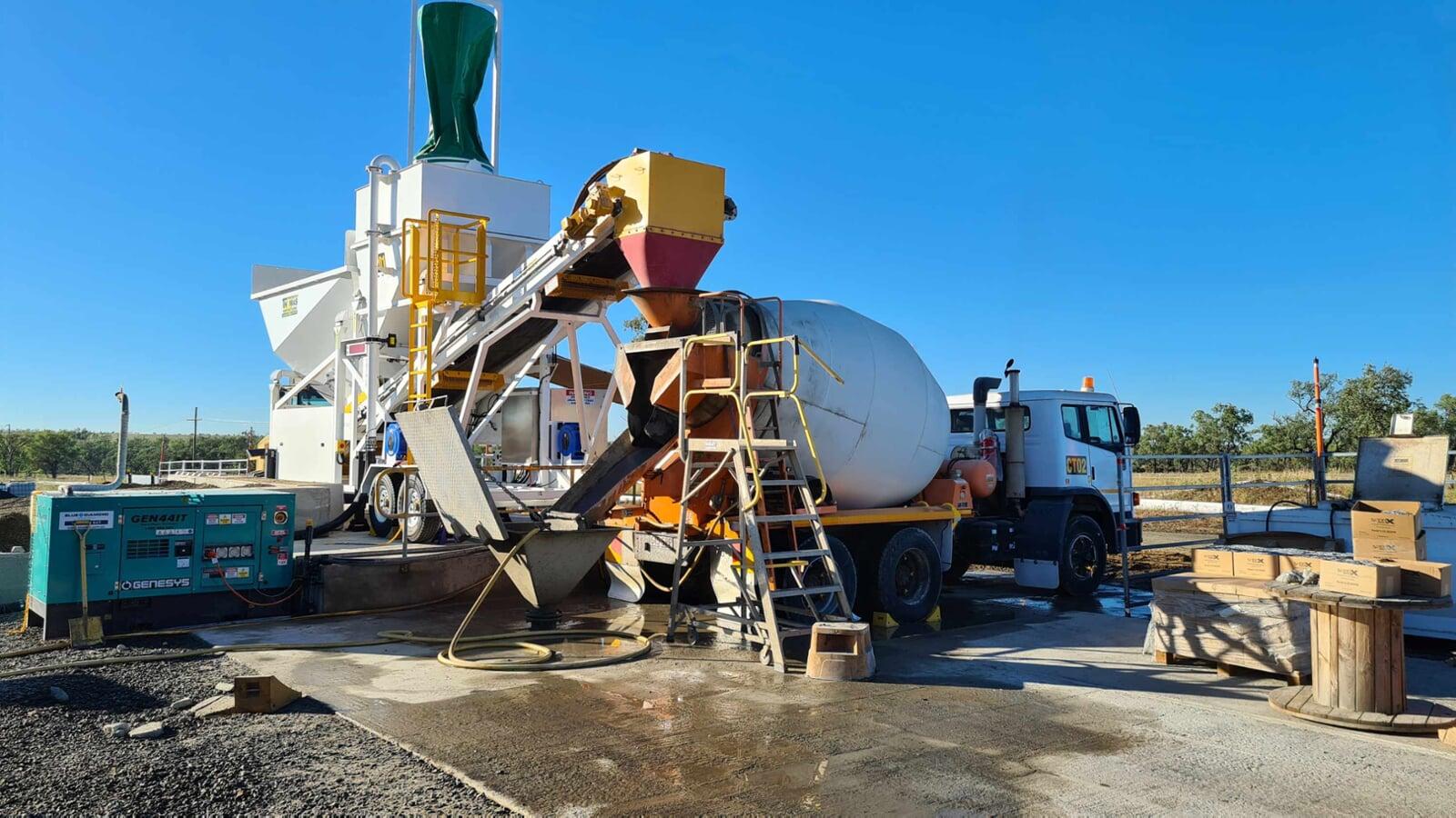 Onsite Batch Plant - SteelX Reinforced Concrete