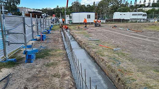 Retaining Wall footing